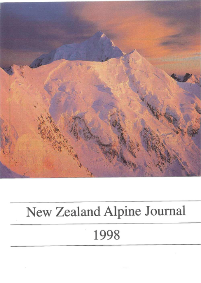 New Zealand Alpine Journal 1998 Vol 50 cover